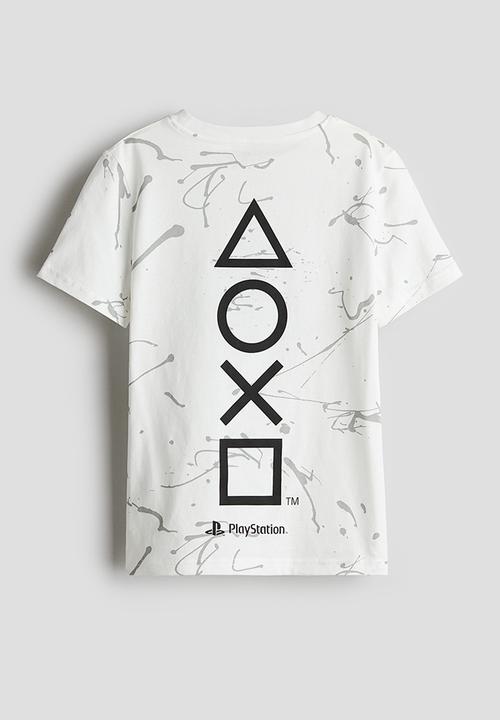 H&M - Printed t-shirt - white playstation