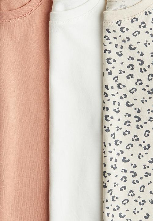 H&M - 3-Pack cotton tops - multi