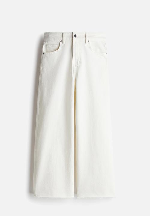 H&M - Wide jeans - white