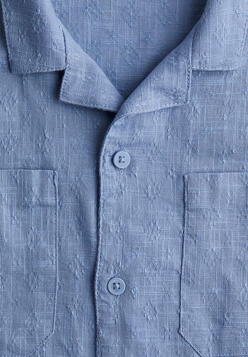 H&M - Cotton resort shirt - light blue