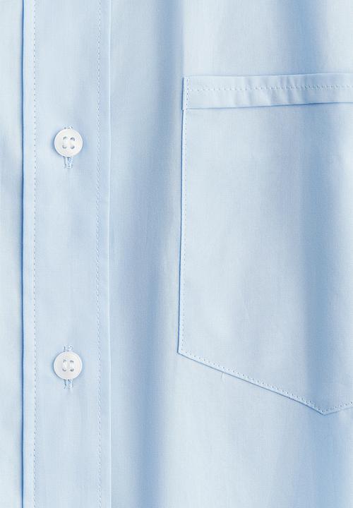 H&M - Loose-fit cotton shirt - light blue