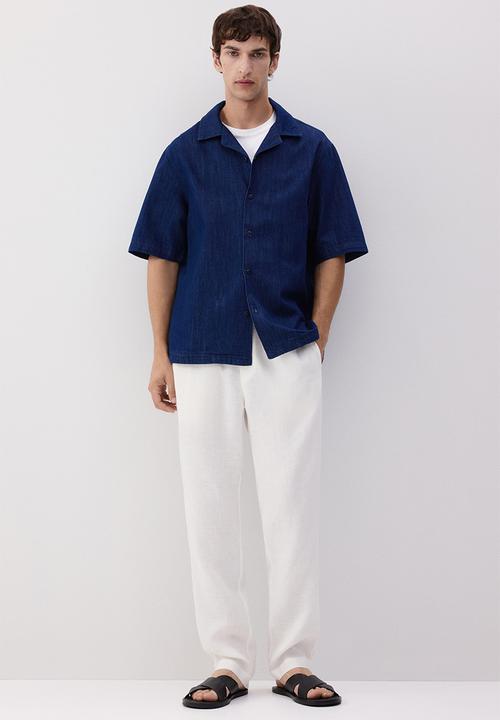 H&M - Regular fit linen trousers - white