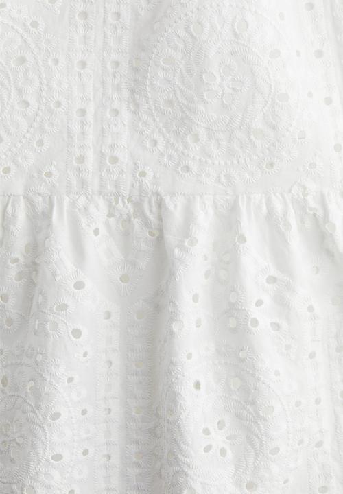 H&M - Broderie anglaise dress - white