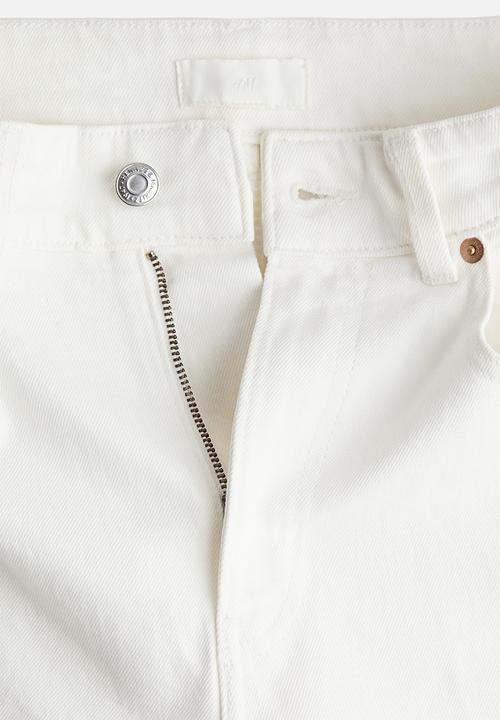 H&M - Straight high jeans - white