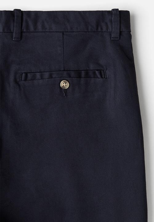 H&M - Regular fit chino shorts - navy blue