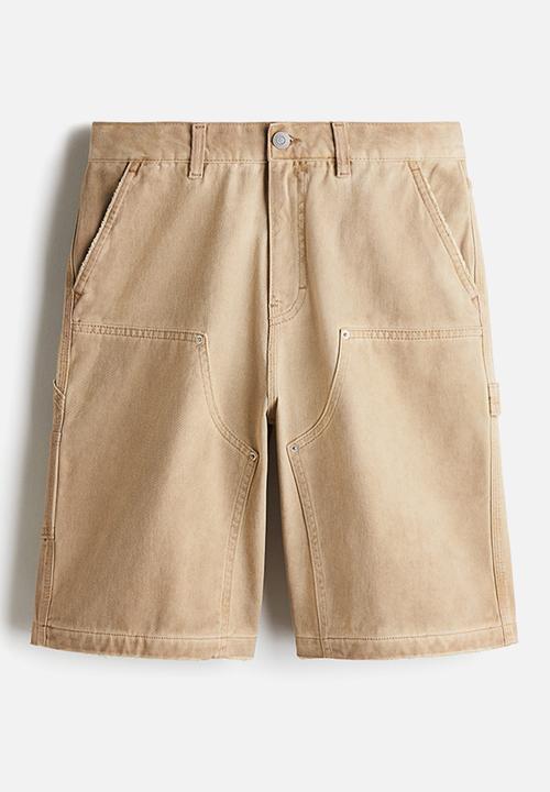 H&M - Relaxed fit carpenter shorts - beige