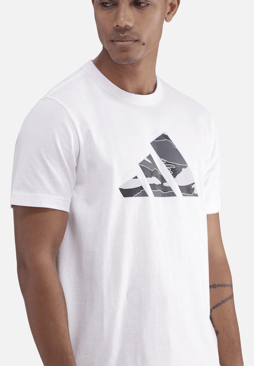 adidas Performance - Camo Logo Graphic T-Shirt - White