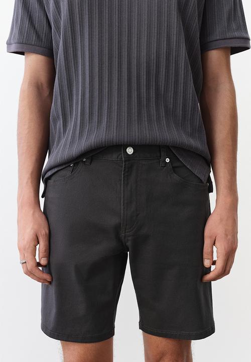 H&M - Regular fit twill shorts - dark grey