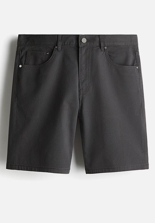 H&M - Regular fit twill shorts - dark grey