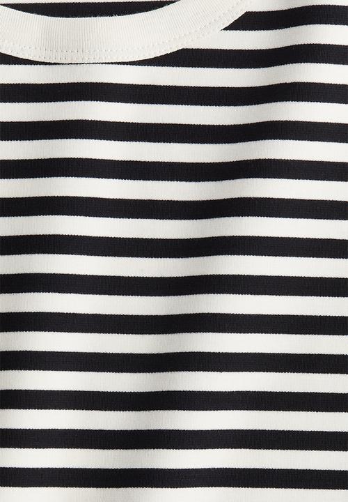 H&M - Cotton t-shirt - white & black striped