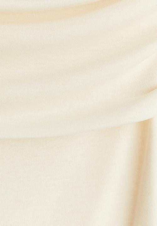 H&M - Gathered off-the-shoulder top - beige