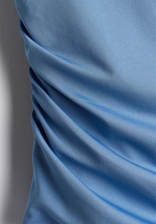 H&M - Gathered asymmetric vest top - blue