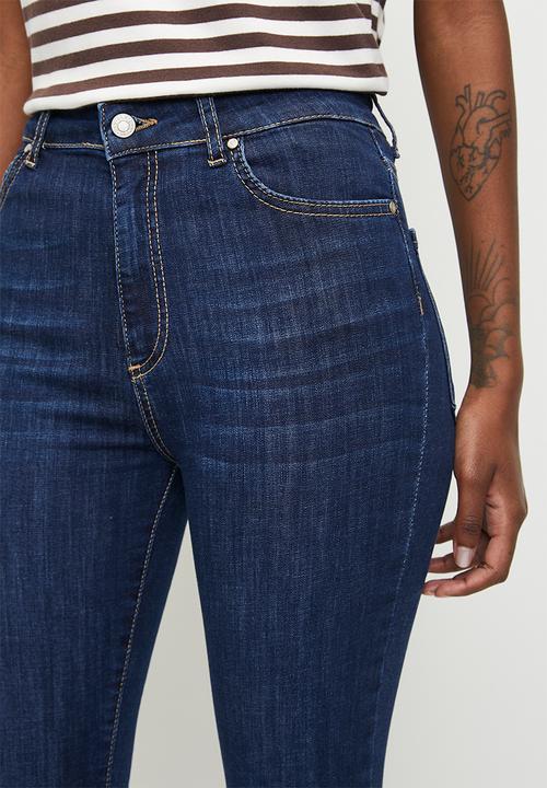 Trendyol - Shaping effect high waist skinny jeans  - dark blue