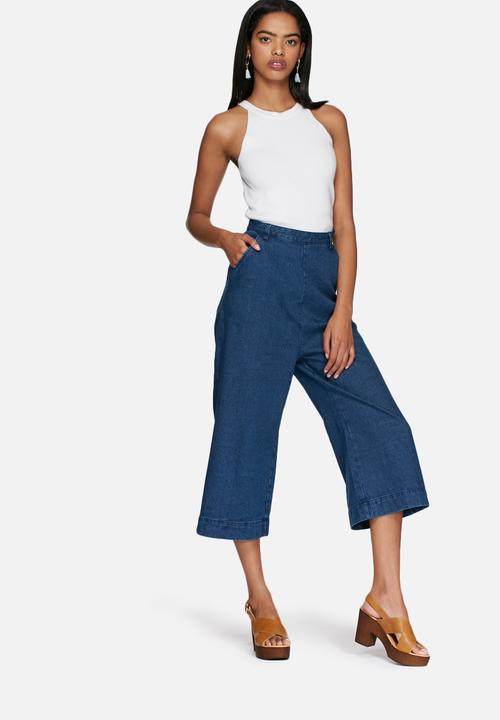 Neon Rose - Denim culotte