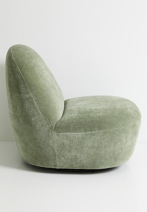 Sixth Floor - Rock Swivel Chair - Green