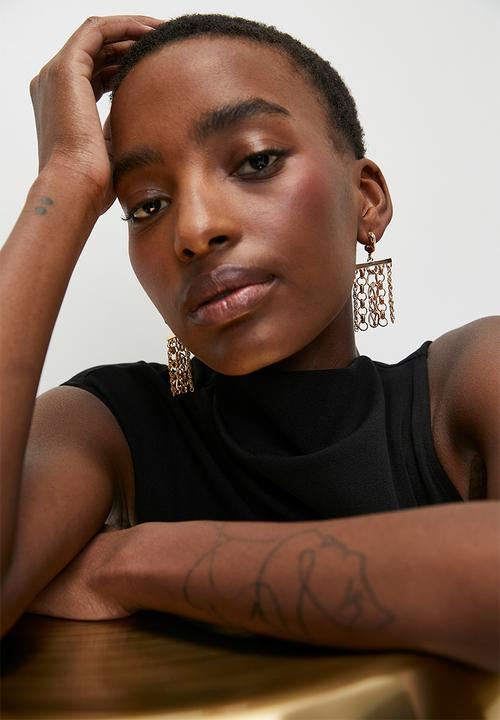 Tessa Design - Olivia chain earring - gold