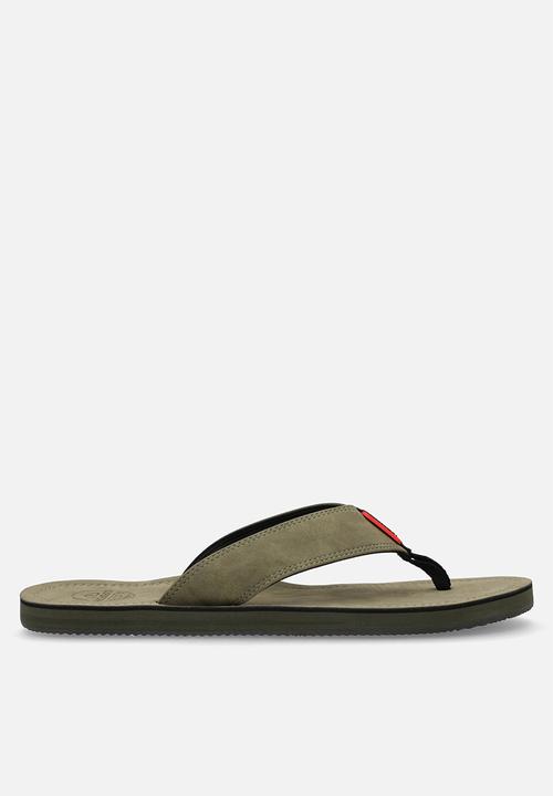 Superdry. - Premium flip flop - Chive Green