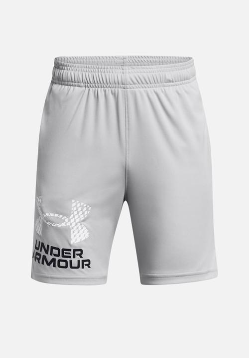 Under Armour - Ua Tech Logo Shorts - Mod Gray/White