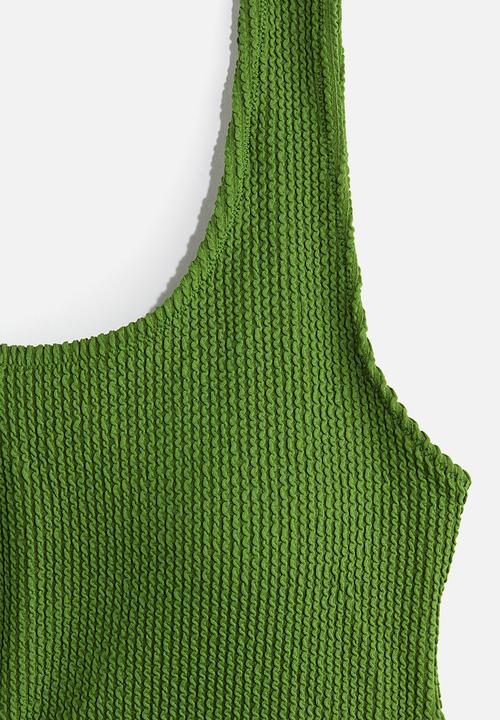 H&M - Padded-cup swimsuit - green