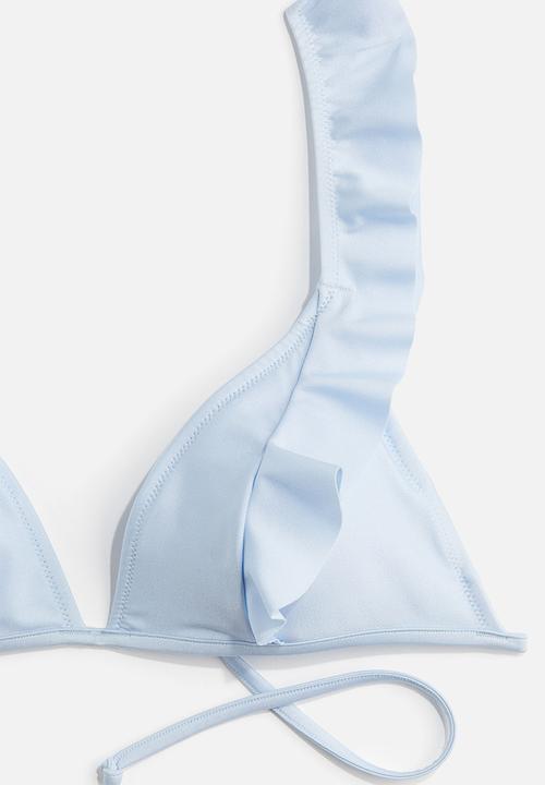 H&M - Padded bikini top - light blue