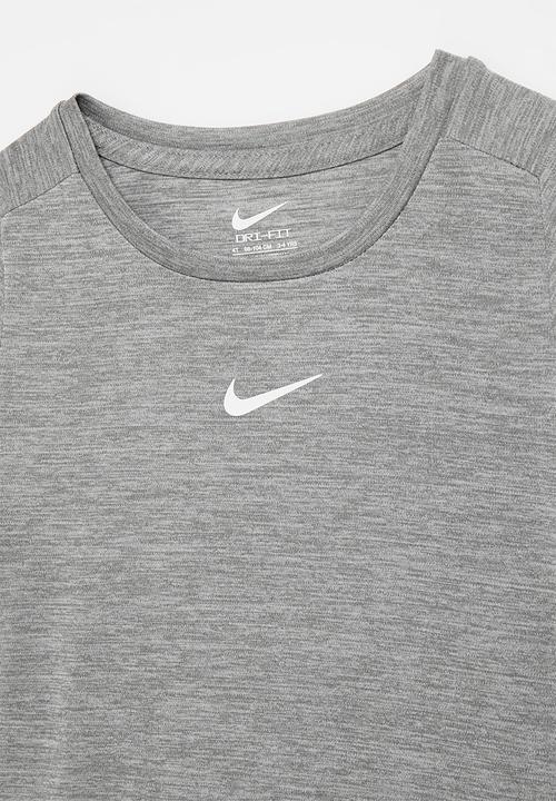 Nike - Nike dri-fit short sleeve top - smoke grey heather