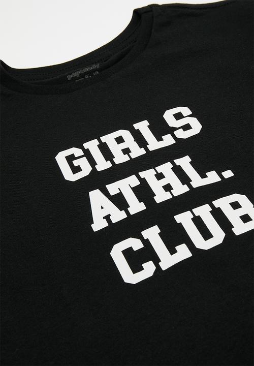 Pop Candy - Tee & cycling short set - black & grey