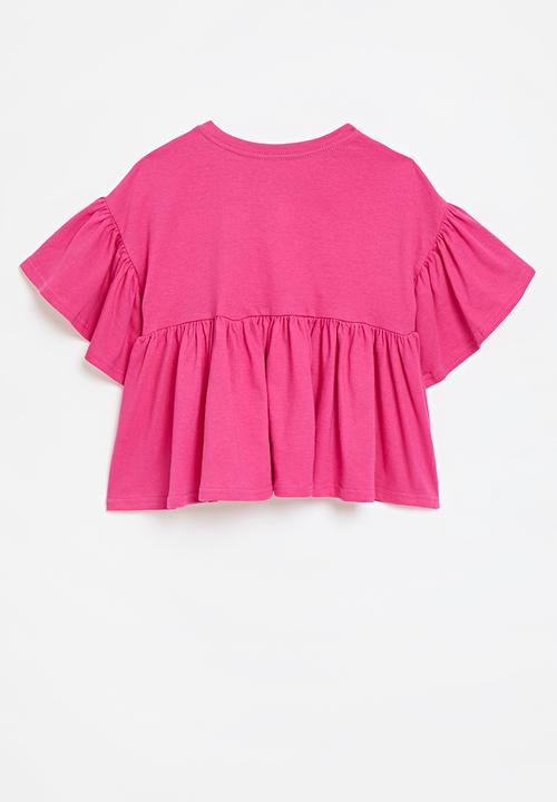 Pop Candy - Frill tee - pink