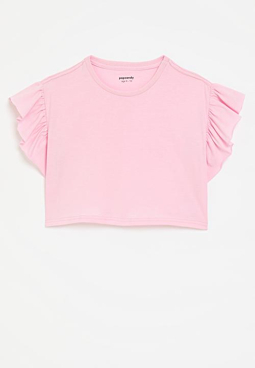 Pop Candy - Frill tee - light pink