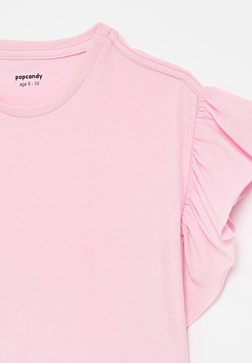 Pop Candy - Frill tee - light pink