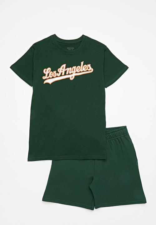 Pop Candy - Tee & short set -green
