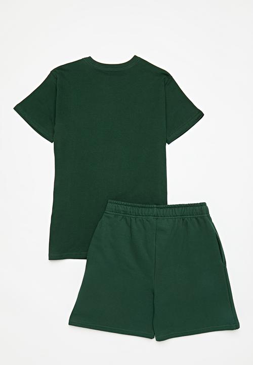 Pop Candy - Tee & short set -green