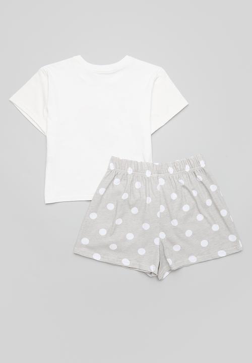 Pop Candy - Pj set - white/polka dot