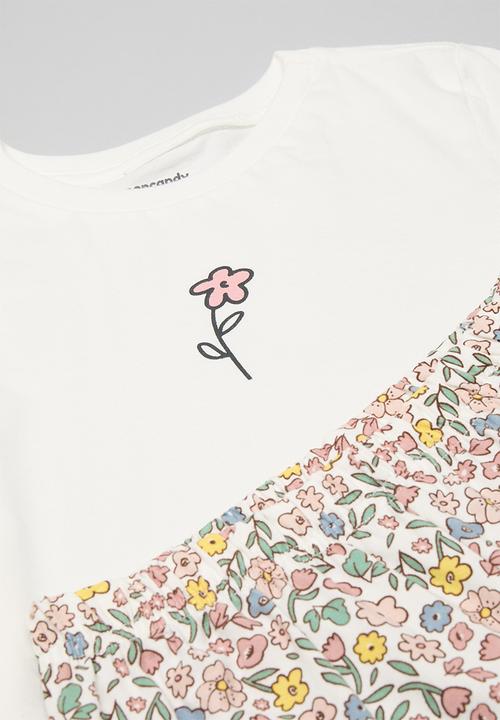 Pop Candy - Pj set - white/floral