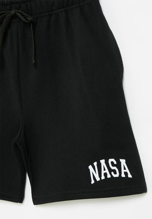 Pop Candy - Nasa shorts - black & white