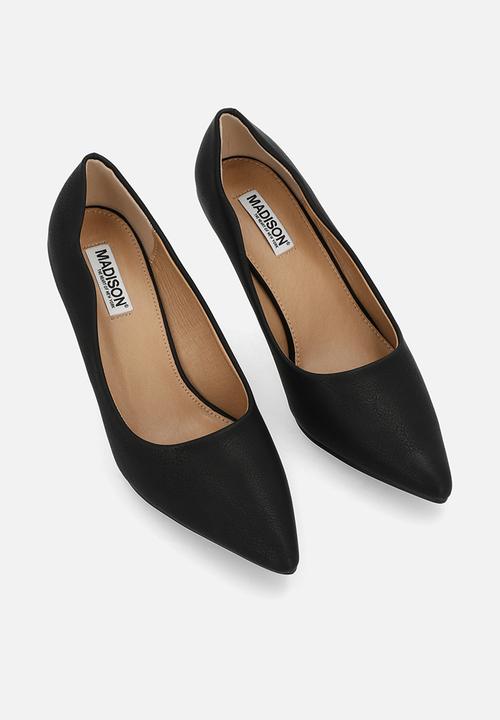 Madison® - Penny scalloped heel - black