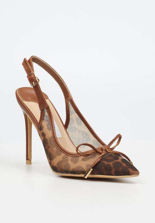 Miss Black - Lola 30 slingback heel - tan