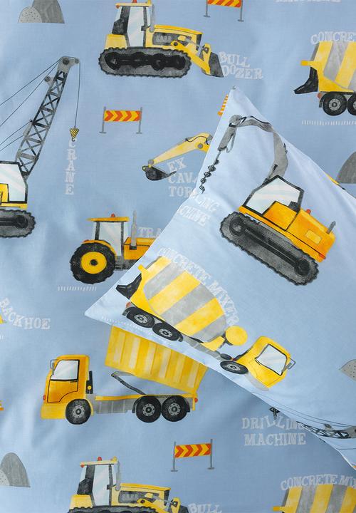 Linen House - Mighty Machines Cornflower Duvet Cover Set