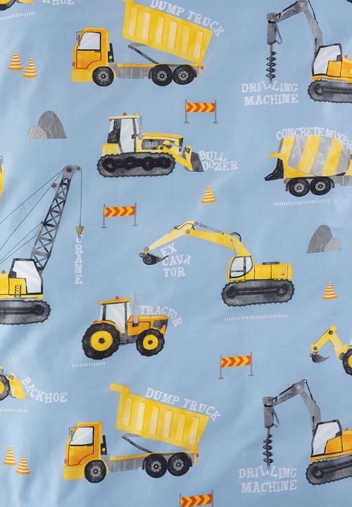 Linen House - Mighty Machines Cornflower Duvet Cover Set