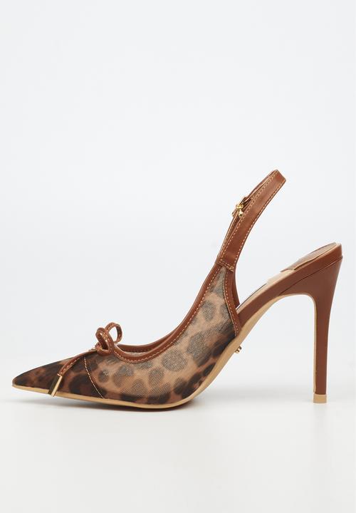 Miss Black - Lola 30 slingback heel - tan