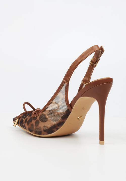 Miss Black - Lola 30 slingback heel - tan