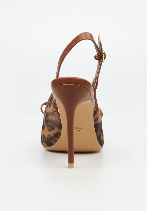 Miss Black - Lola 30 slingback heel - tan
