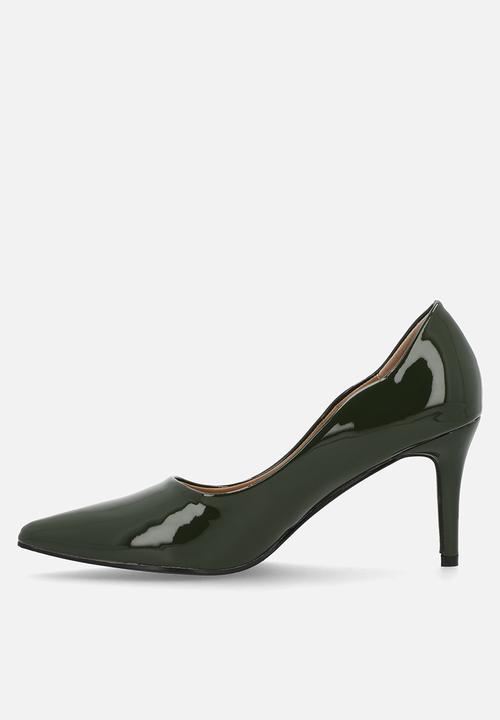 Madison® - Penny scalloped heel - olive