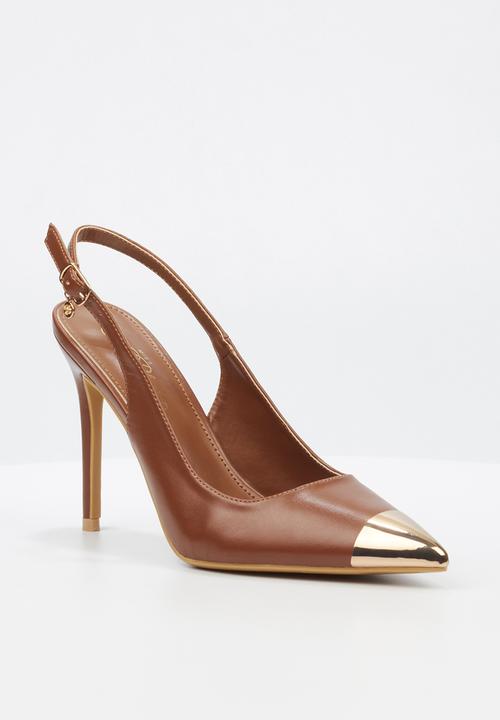 Miss Black - Lola 34 slingback heel - tan