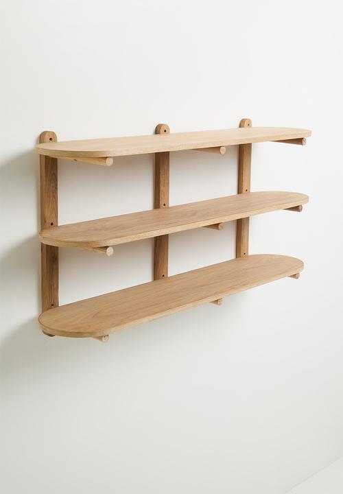 Native Decor - Lumi Wall Mounted Shelf Unit - Oak