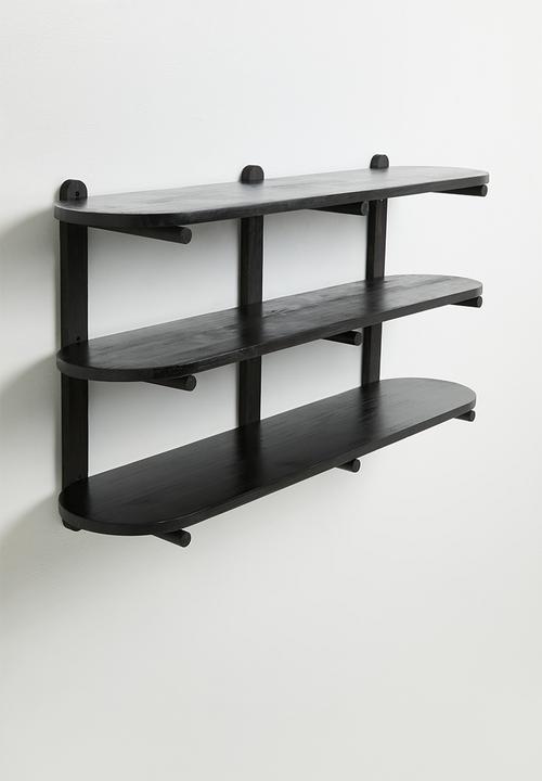 Native Decor - Lumi Wall Mounted Shelf Unit - Black