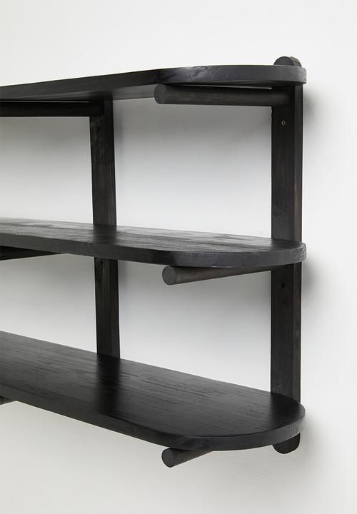 Native Decor - Lumi Wall Mounted Shelf Unit - Black