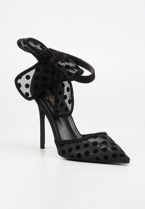 Miss Black - Dott 1 polka dot heel - black