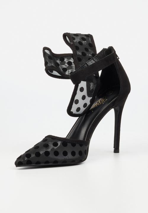 Miss Black - Dott 1 polka dot heel - black