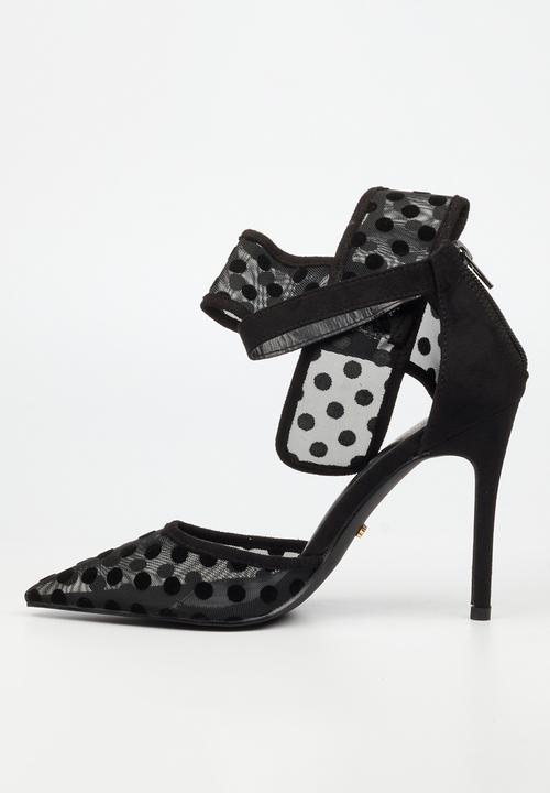 Miss Black - Dott 1 polka dot heel - black