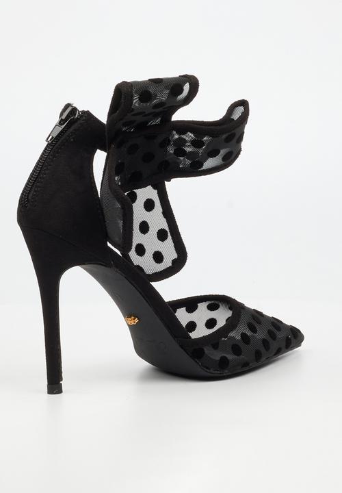 Miss Black - Dott 1 polka dot heel - black